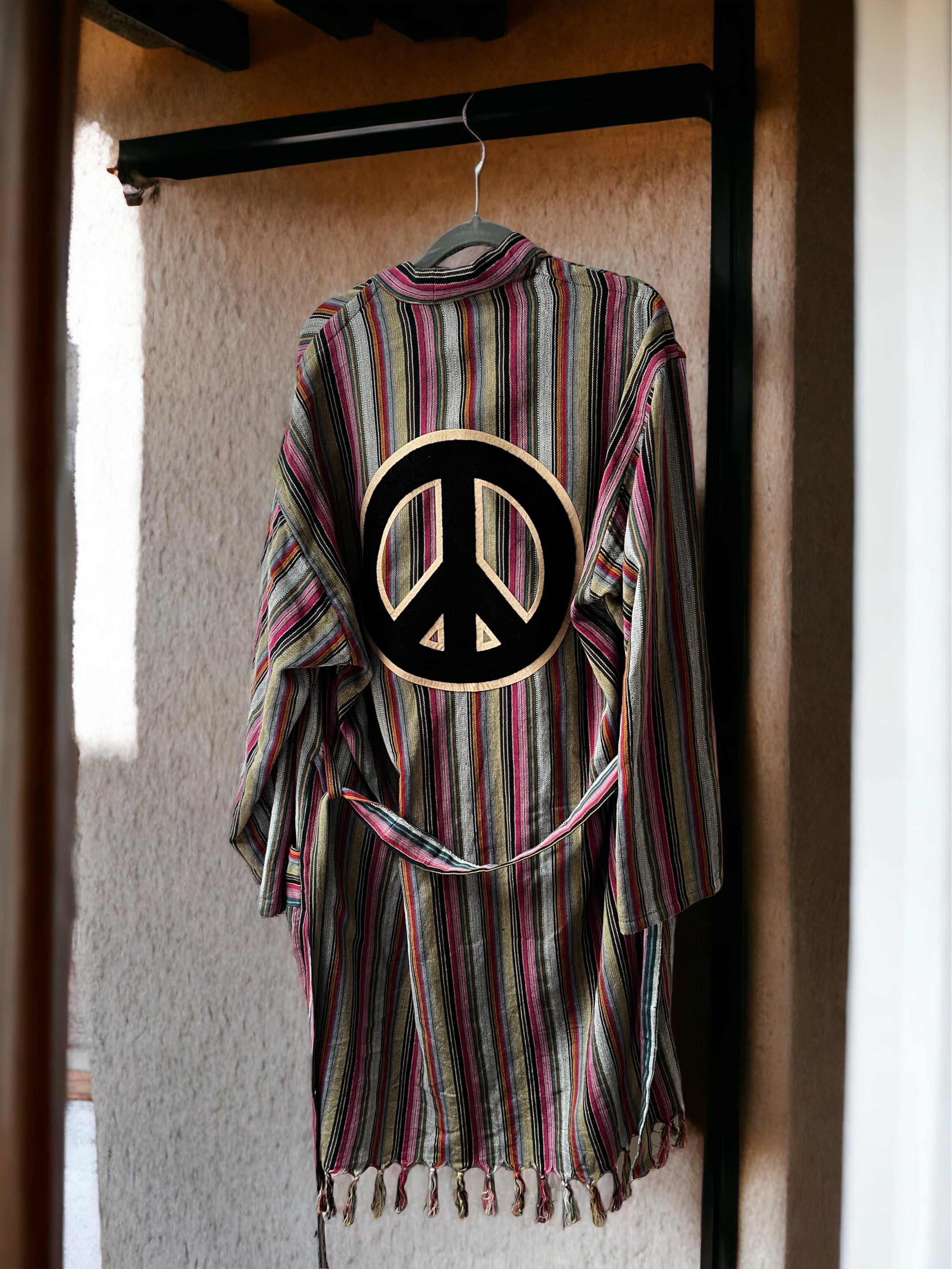 PEACE robe -BLACK