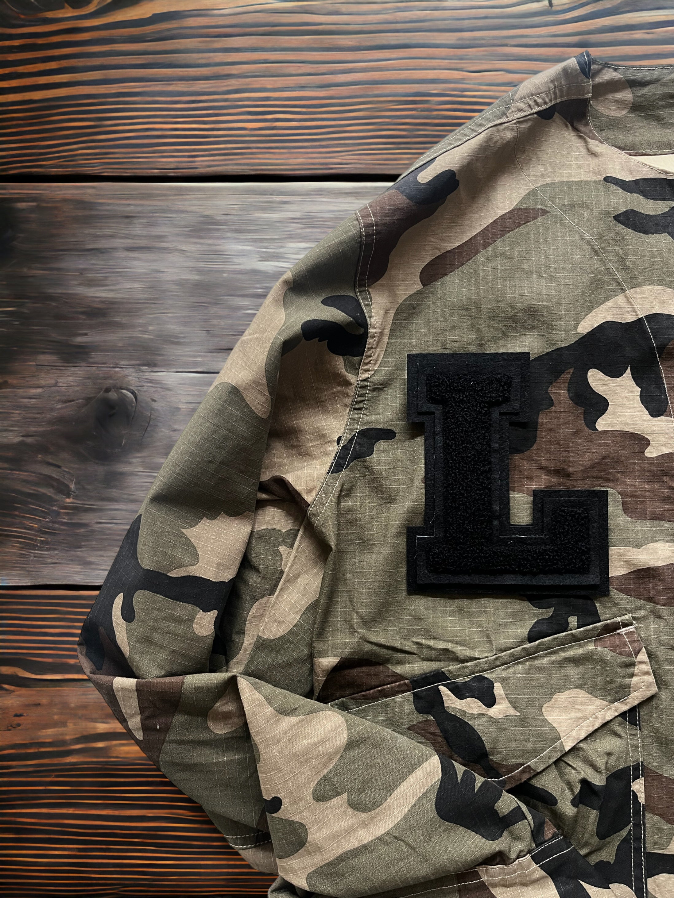 Personalised camo shacket