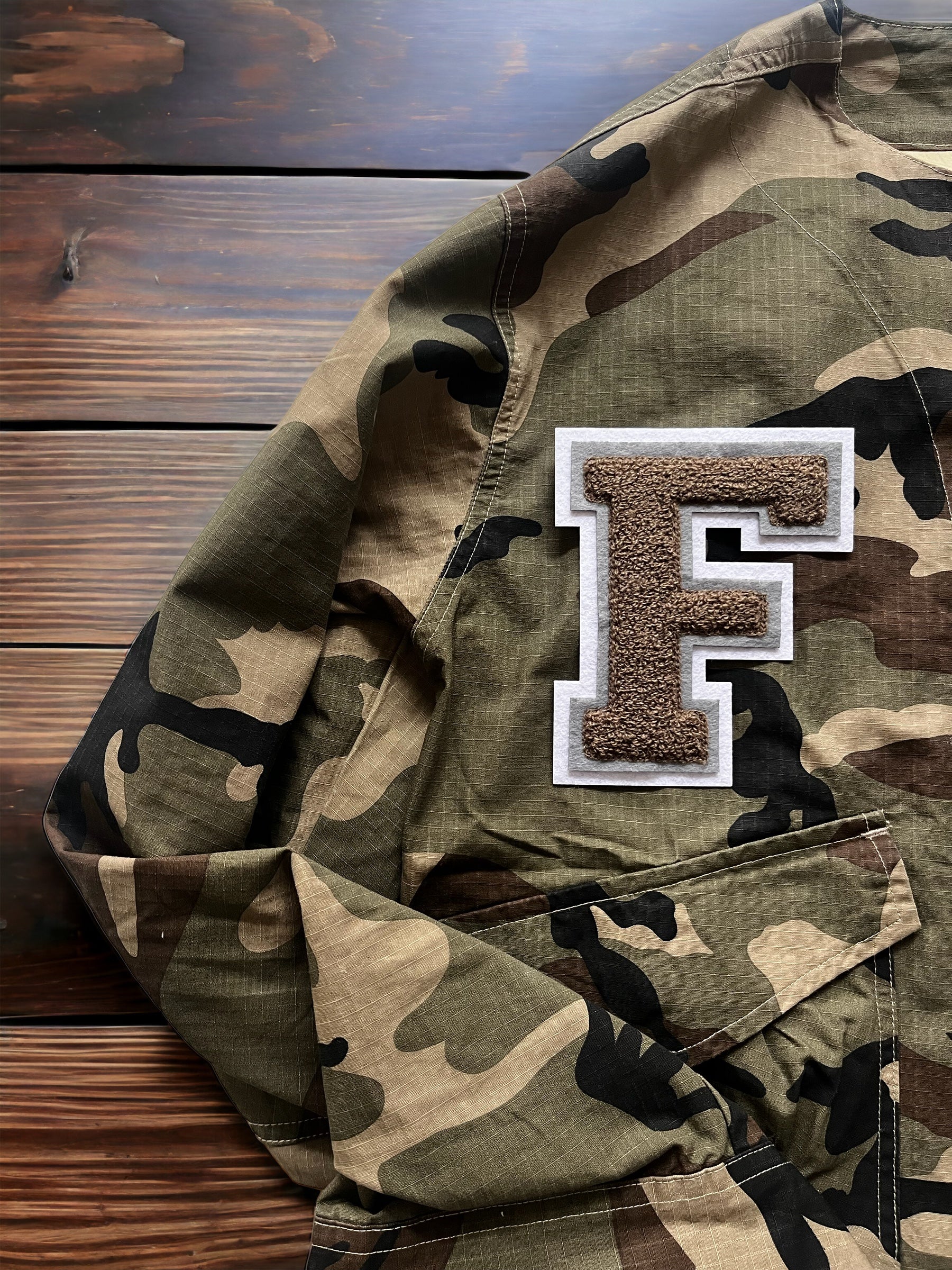 Personalised camo shacket