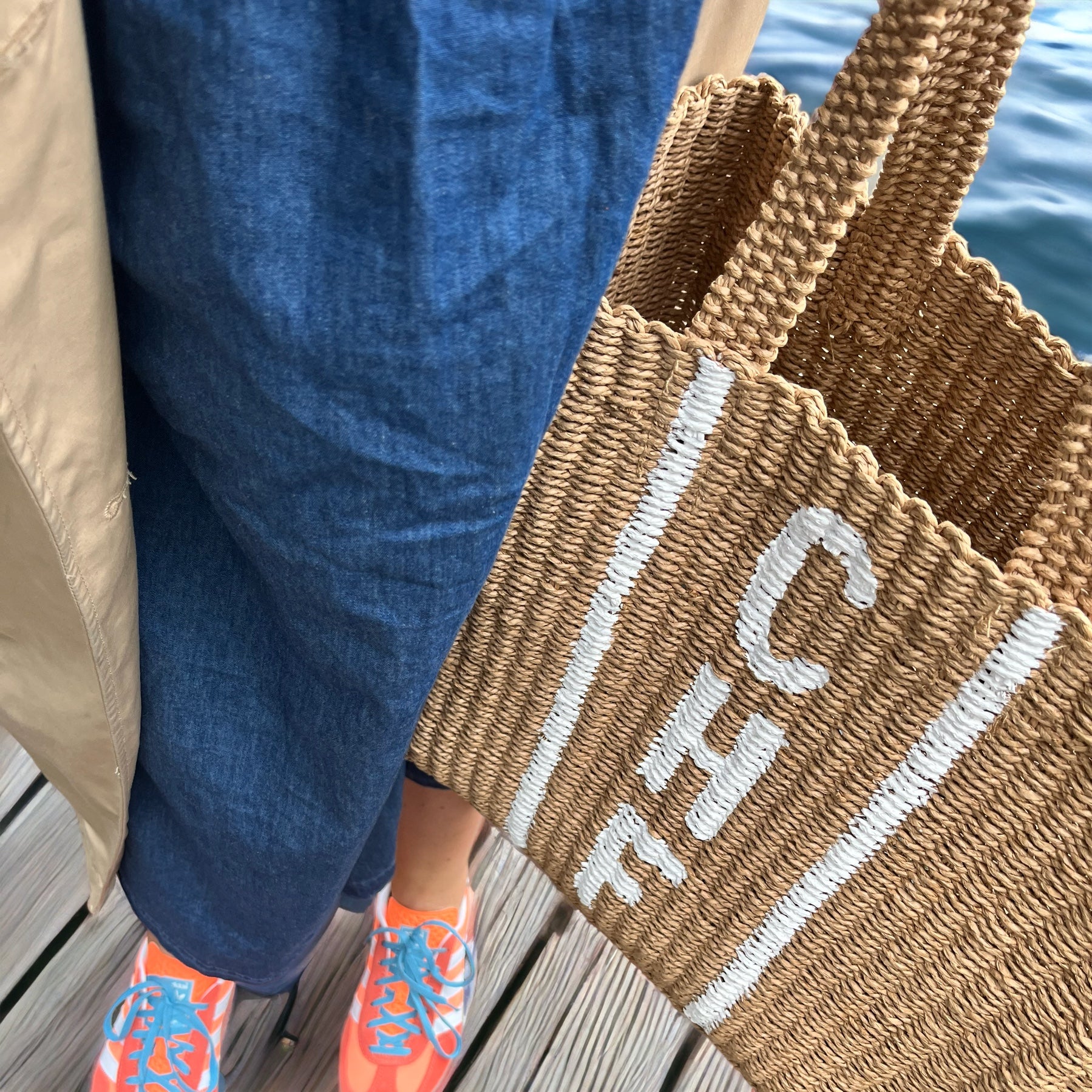 Rattan book bag