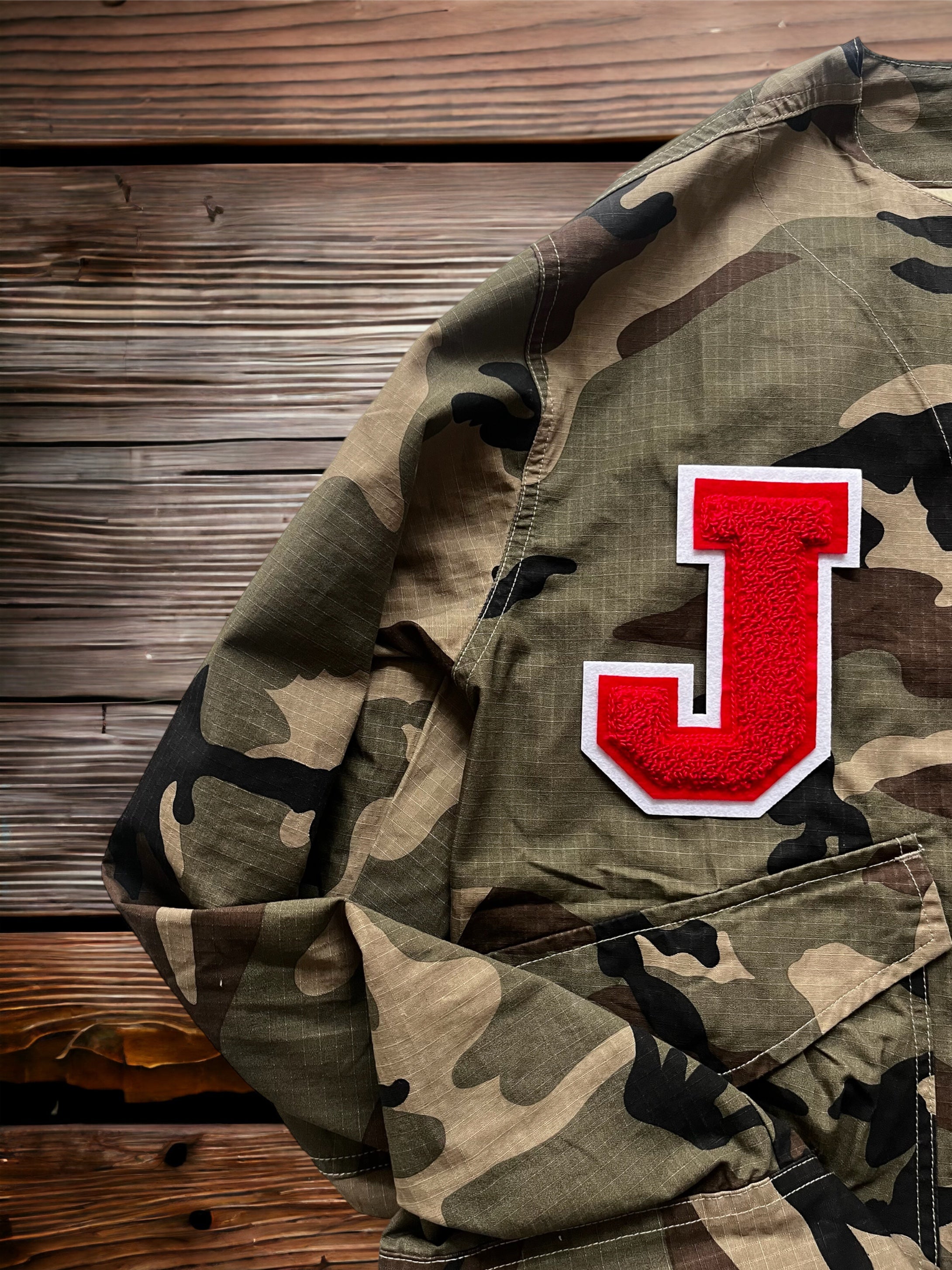 Personalised camo shacket