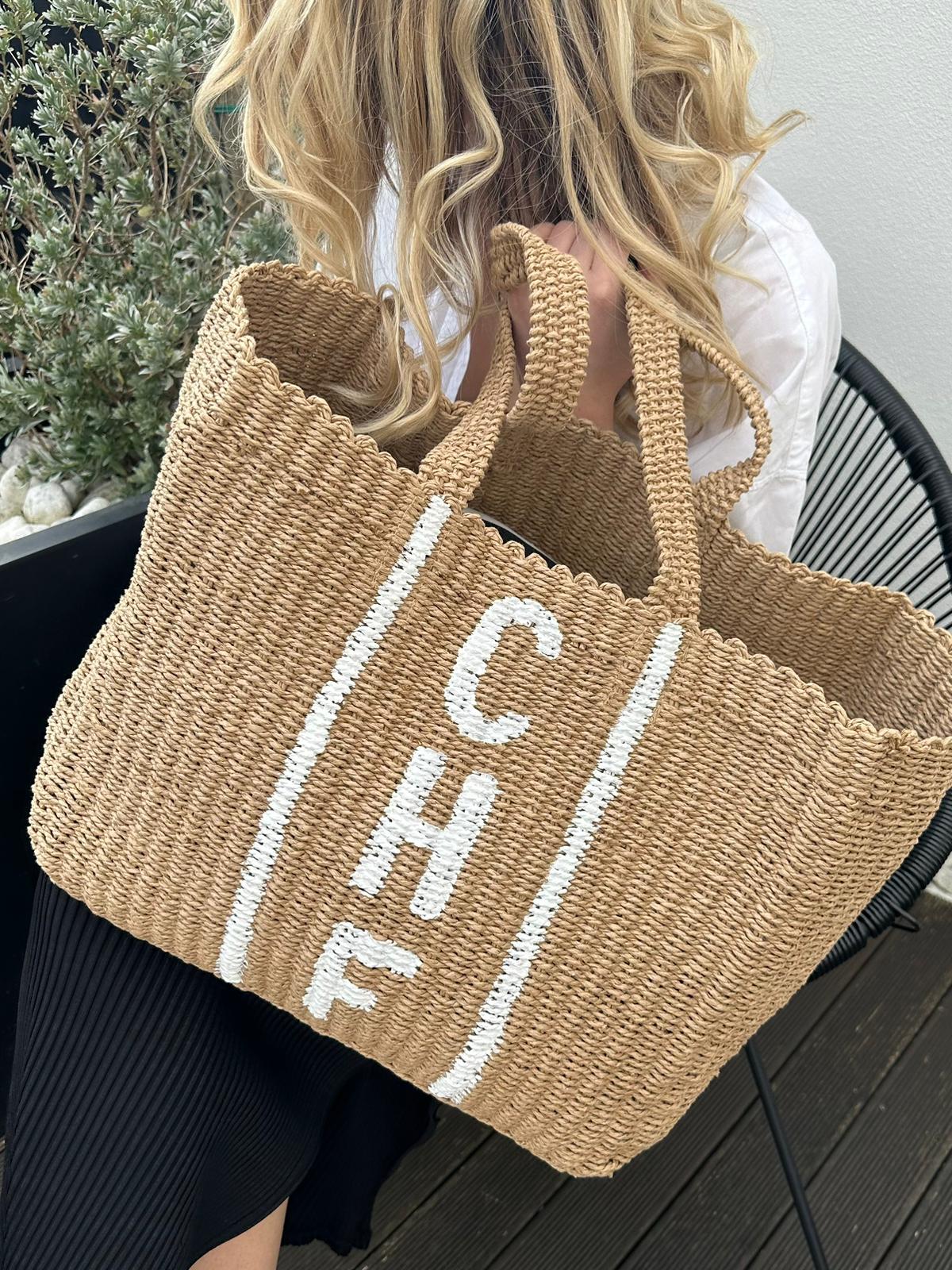 Rattan book bag
