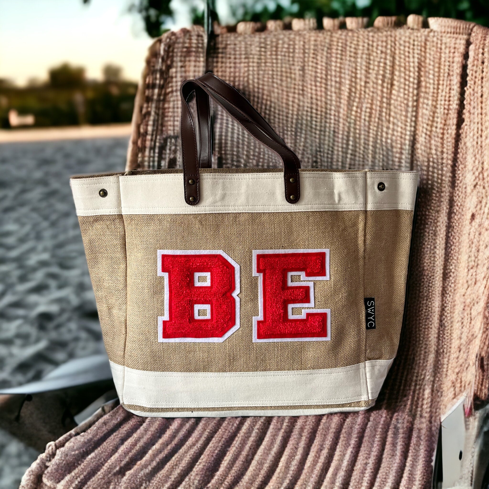 Jute market shopper bag