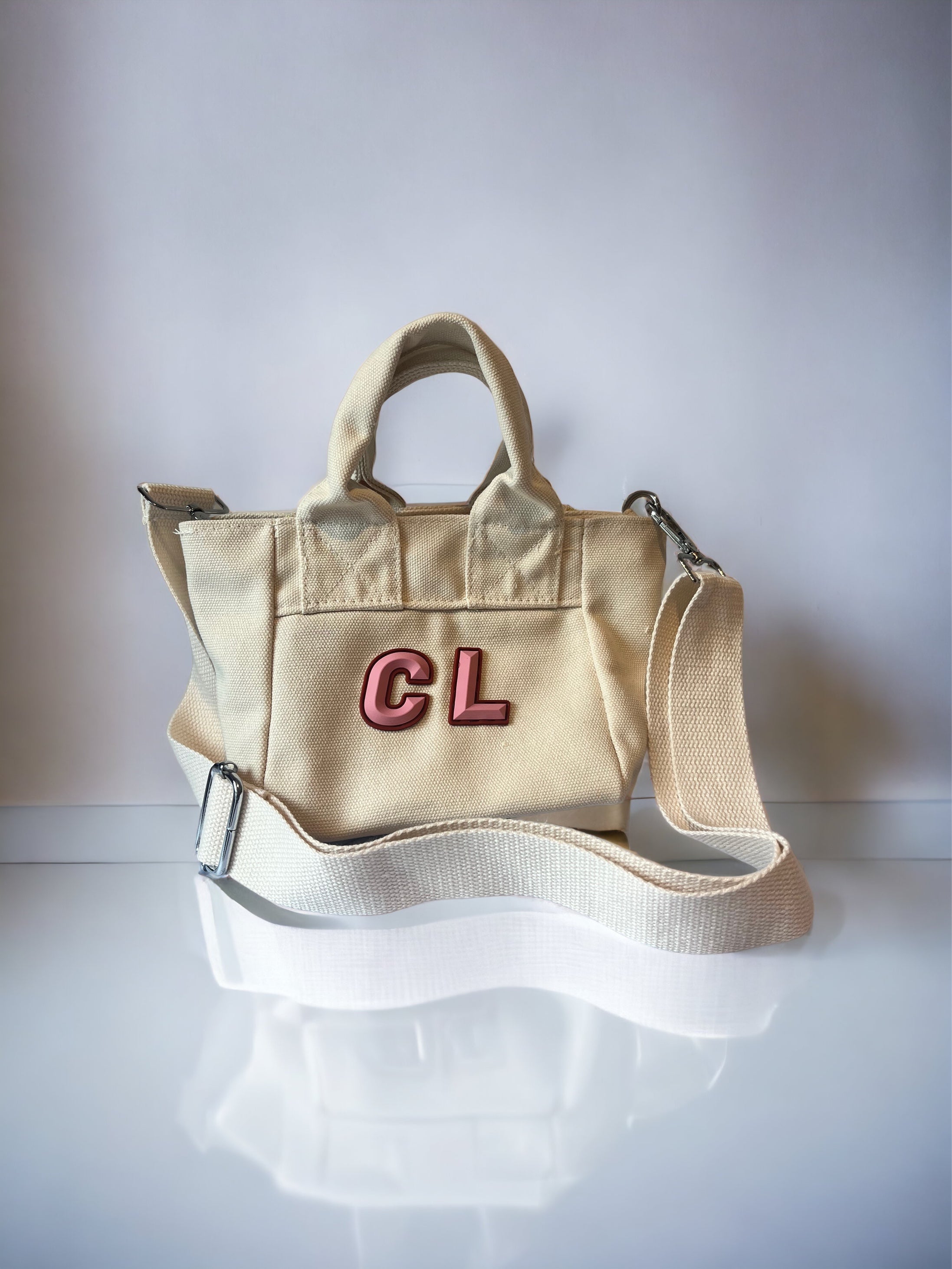 Canvas top handle crossbody bags