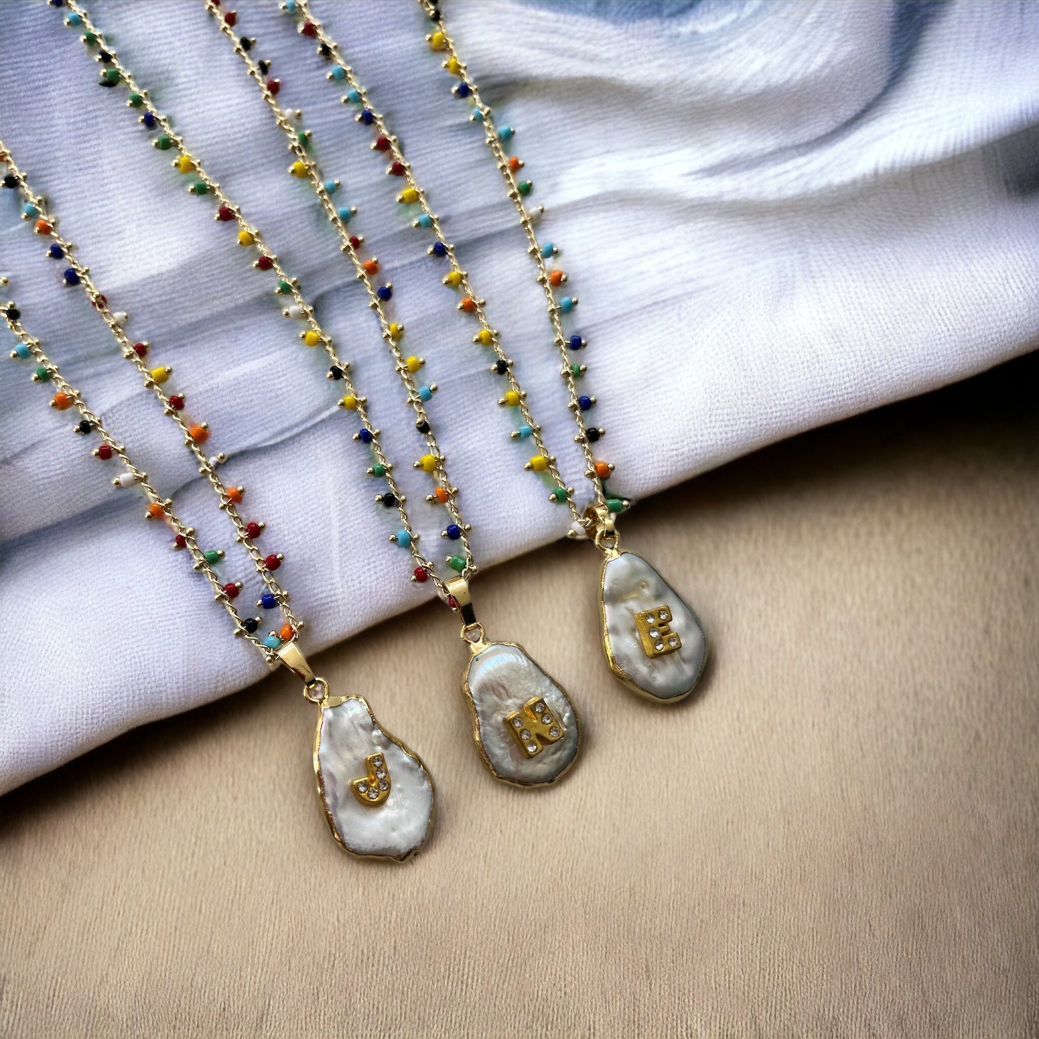 TUTTI FRUTTI PEARL DROP NECKLACE
