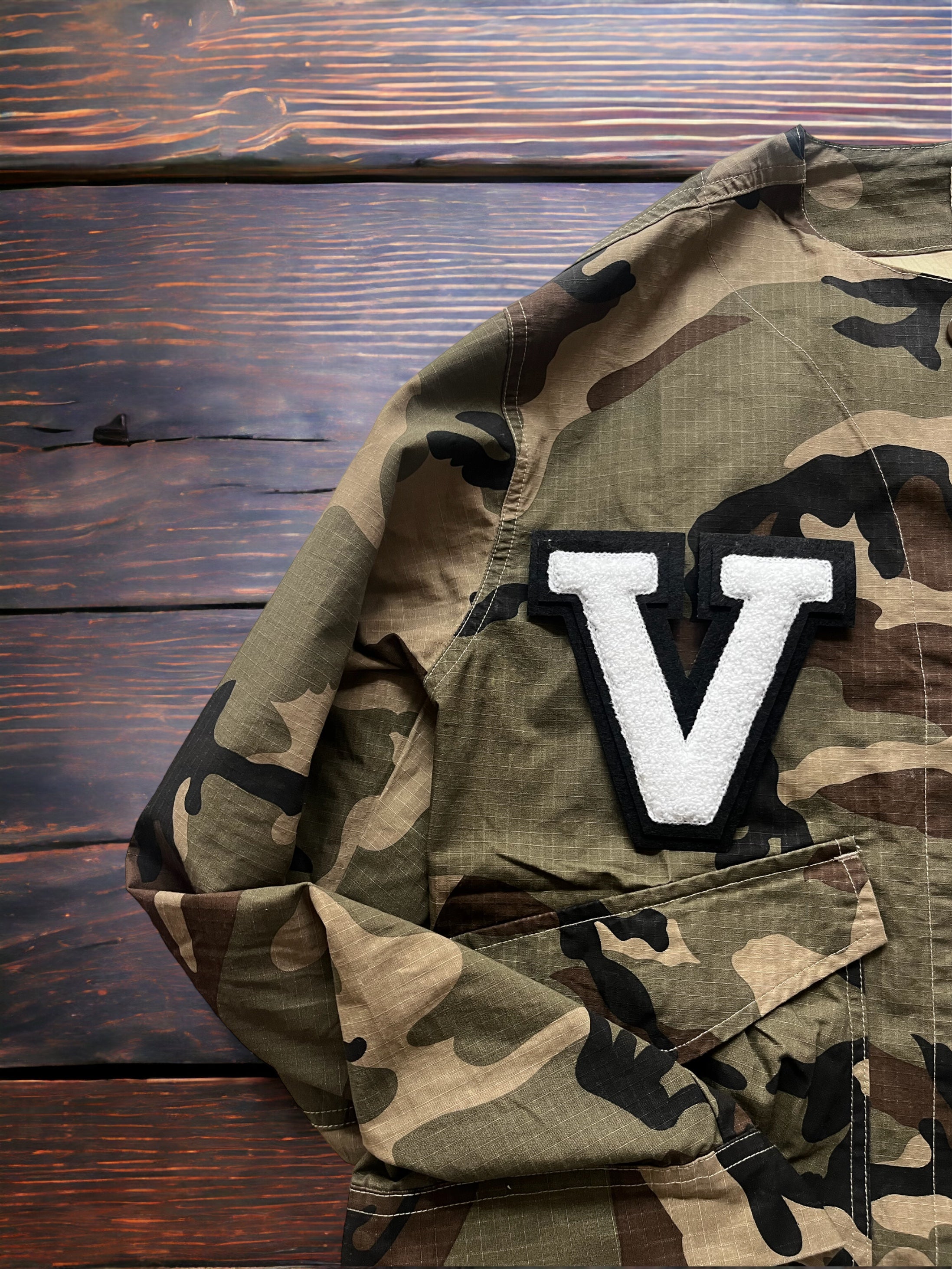 Personalised camo shacket