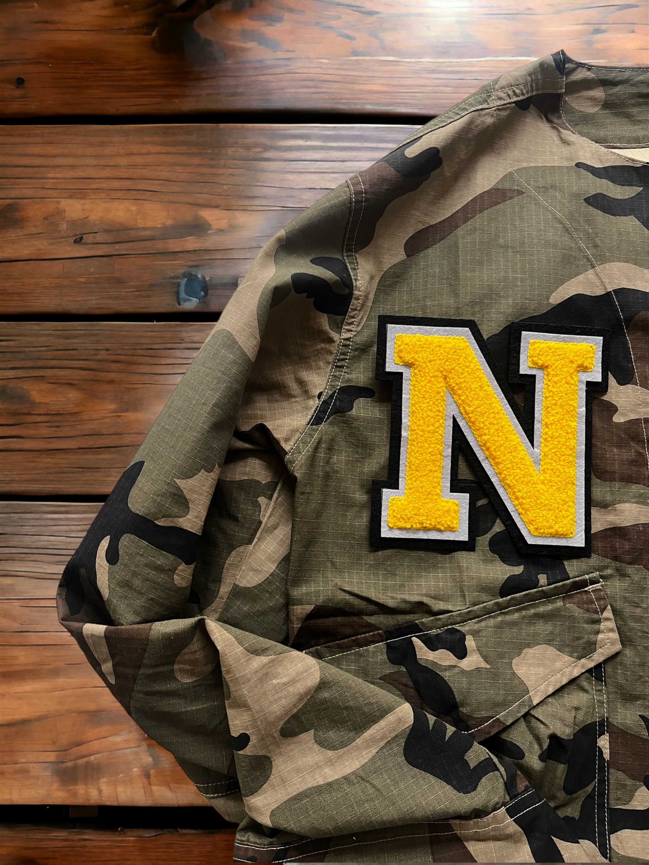 Personalised camo shacket