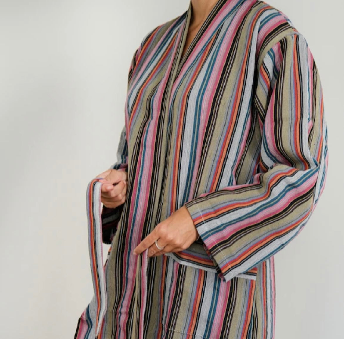PEACE robe -BLACK