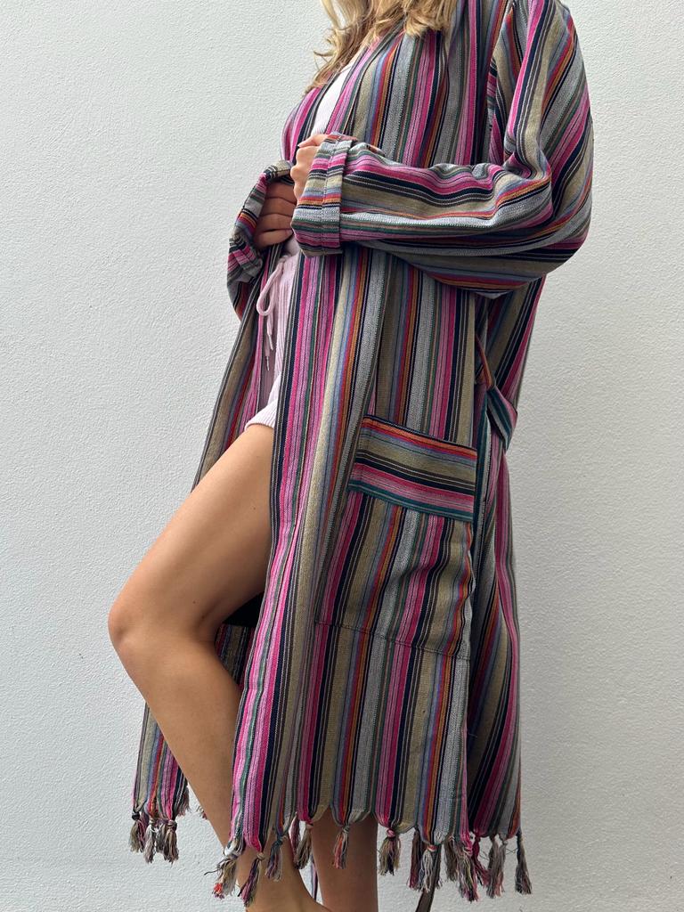 PEACE robe -BLACK