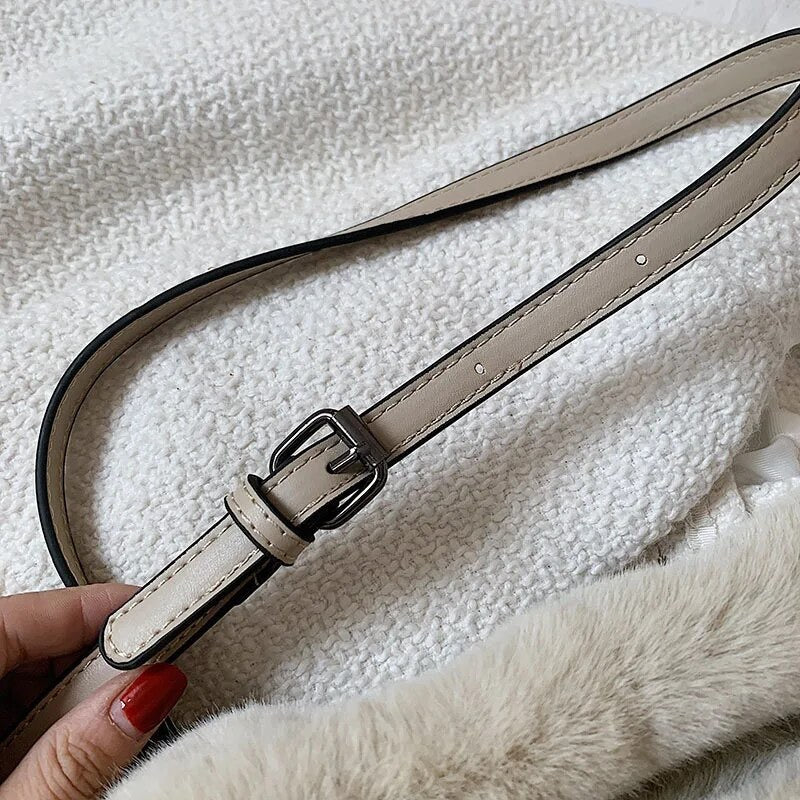Faux fur handbag