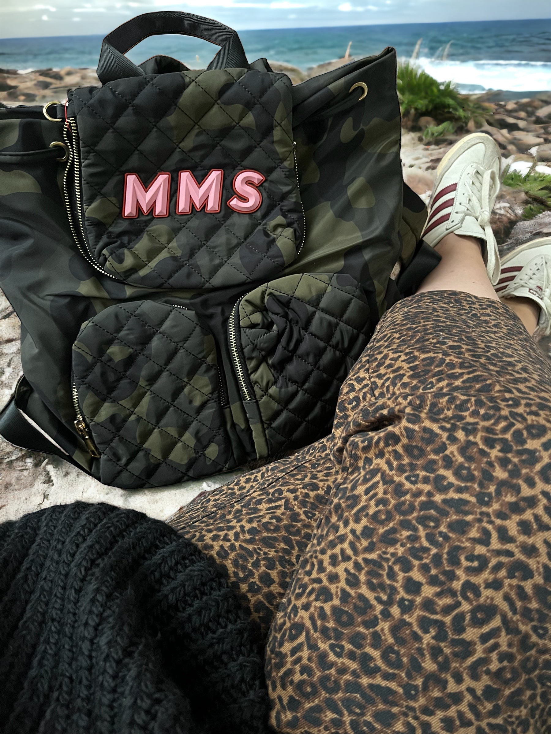 Personalised camo rucksack