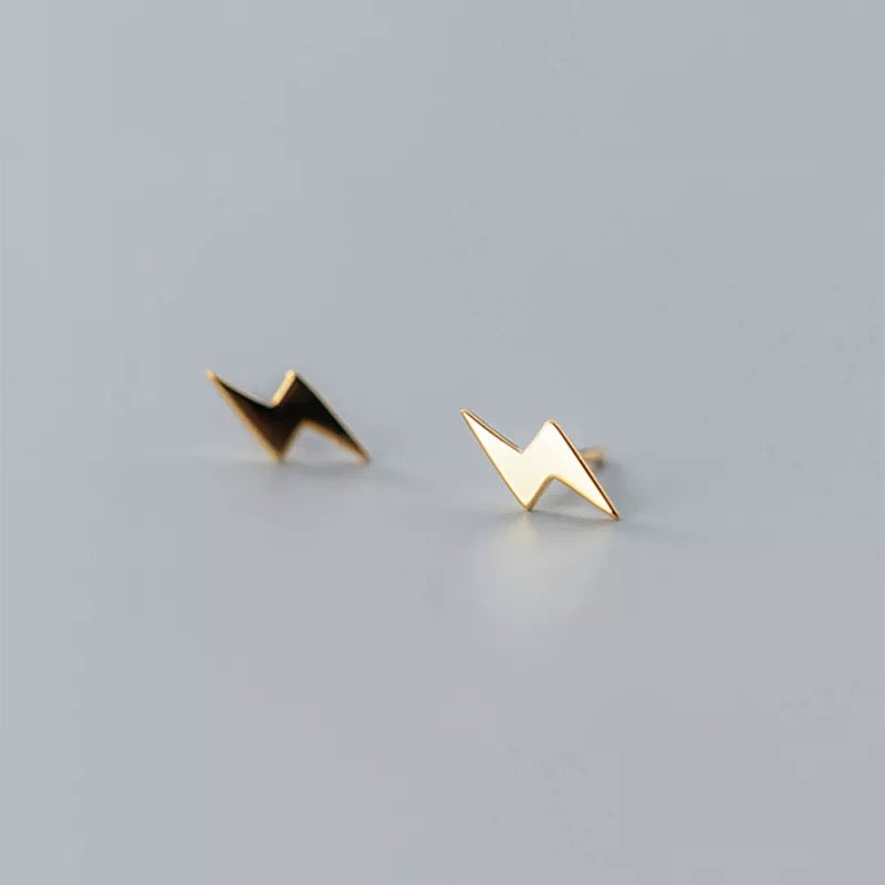 Mini lightening stud earrings