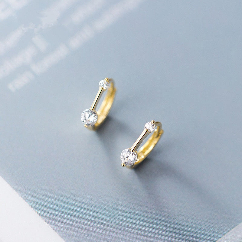 Geometric hoop earrings