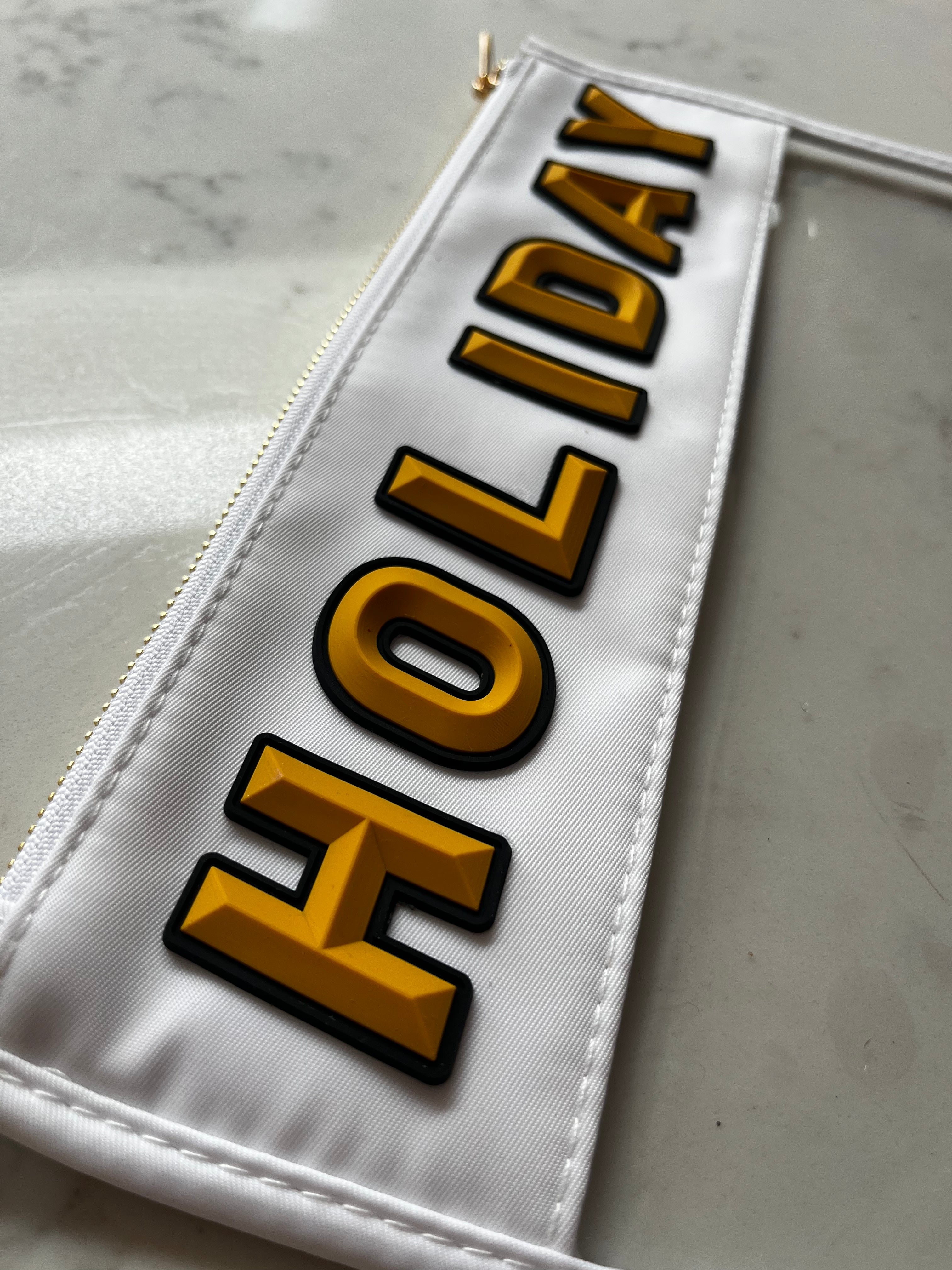 Personalised zip up pouch