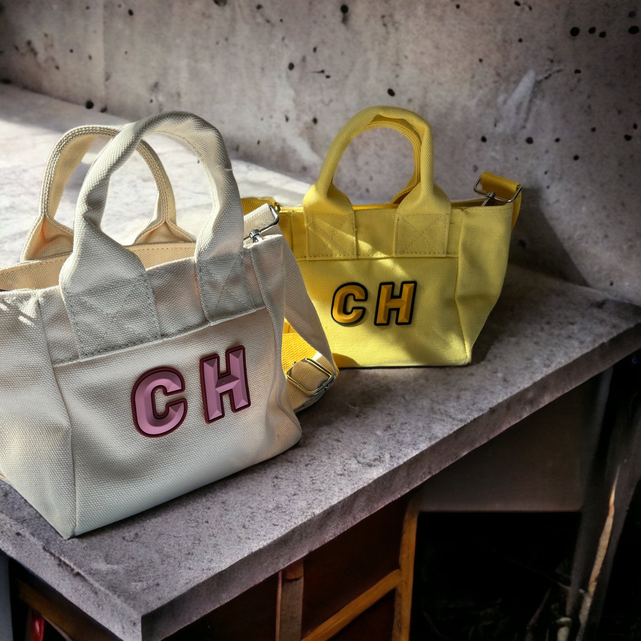 Canvas top handle crossbody bags