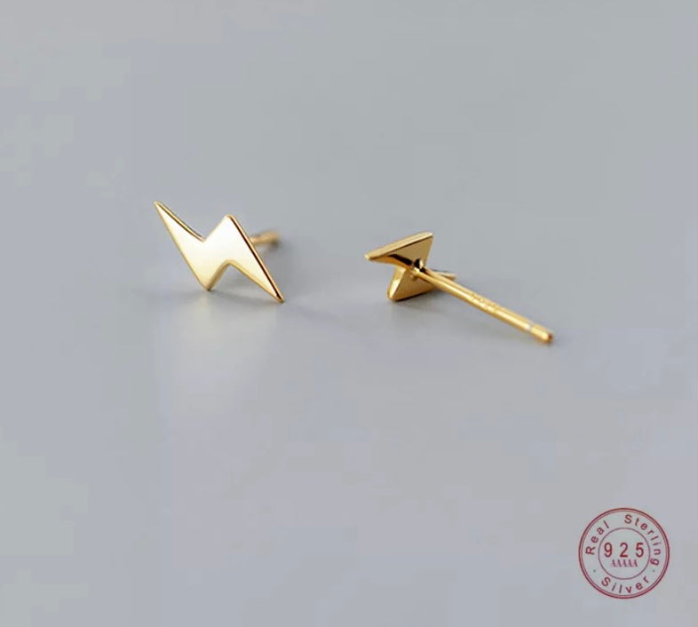 Mini lightening stud earrings