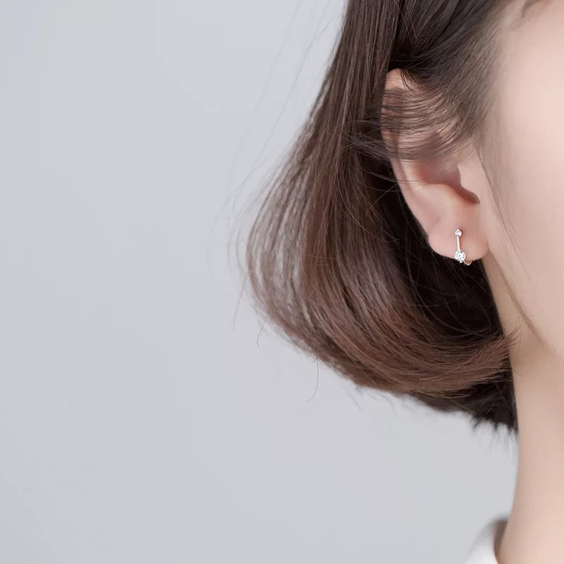 Geometric hoop earrings