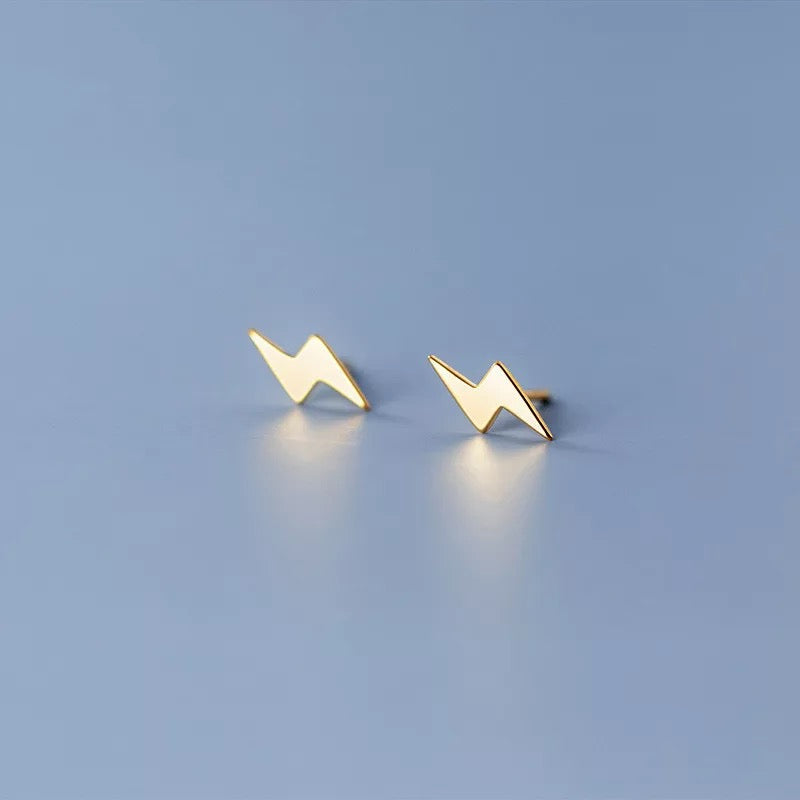 Mini lightening stud earrings