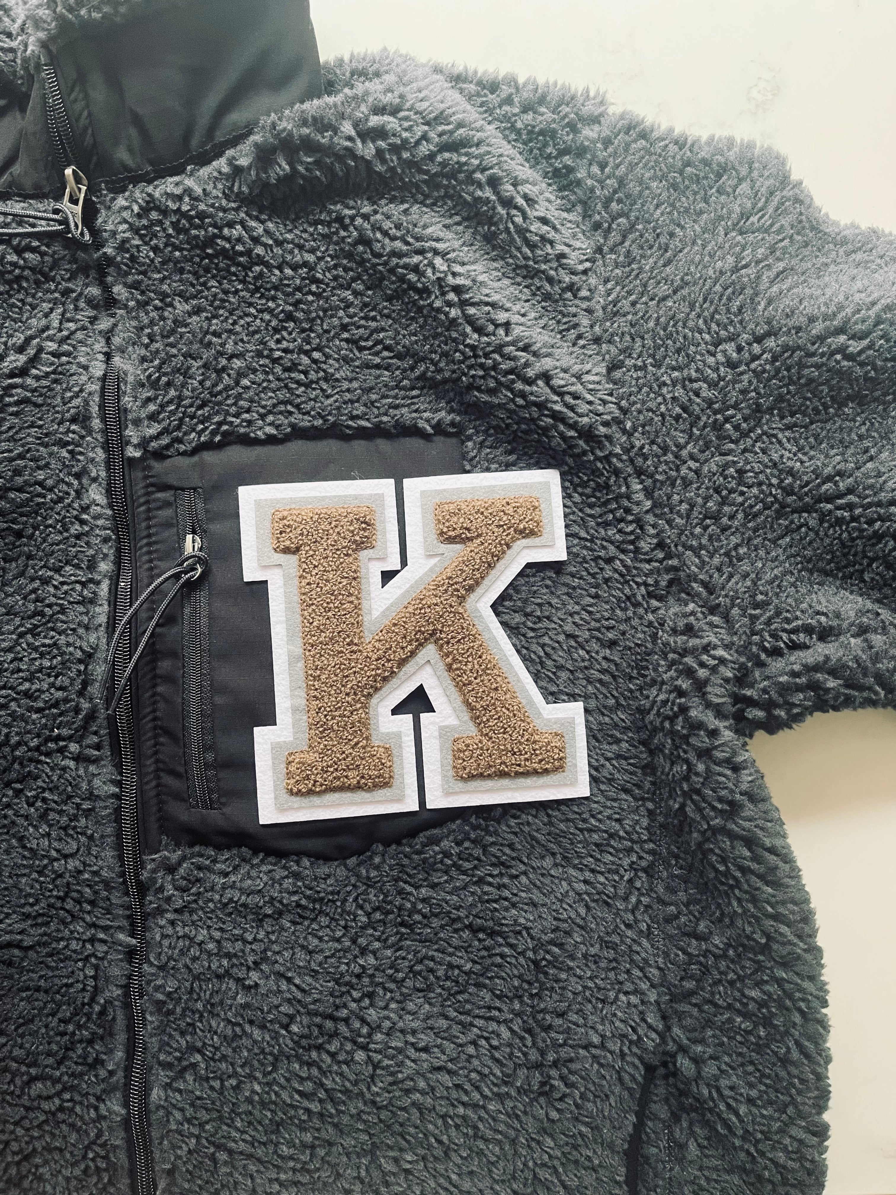 Adults personalised fleece jacket GREY