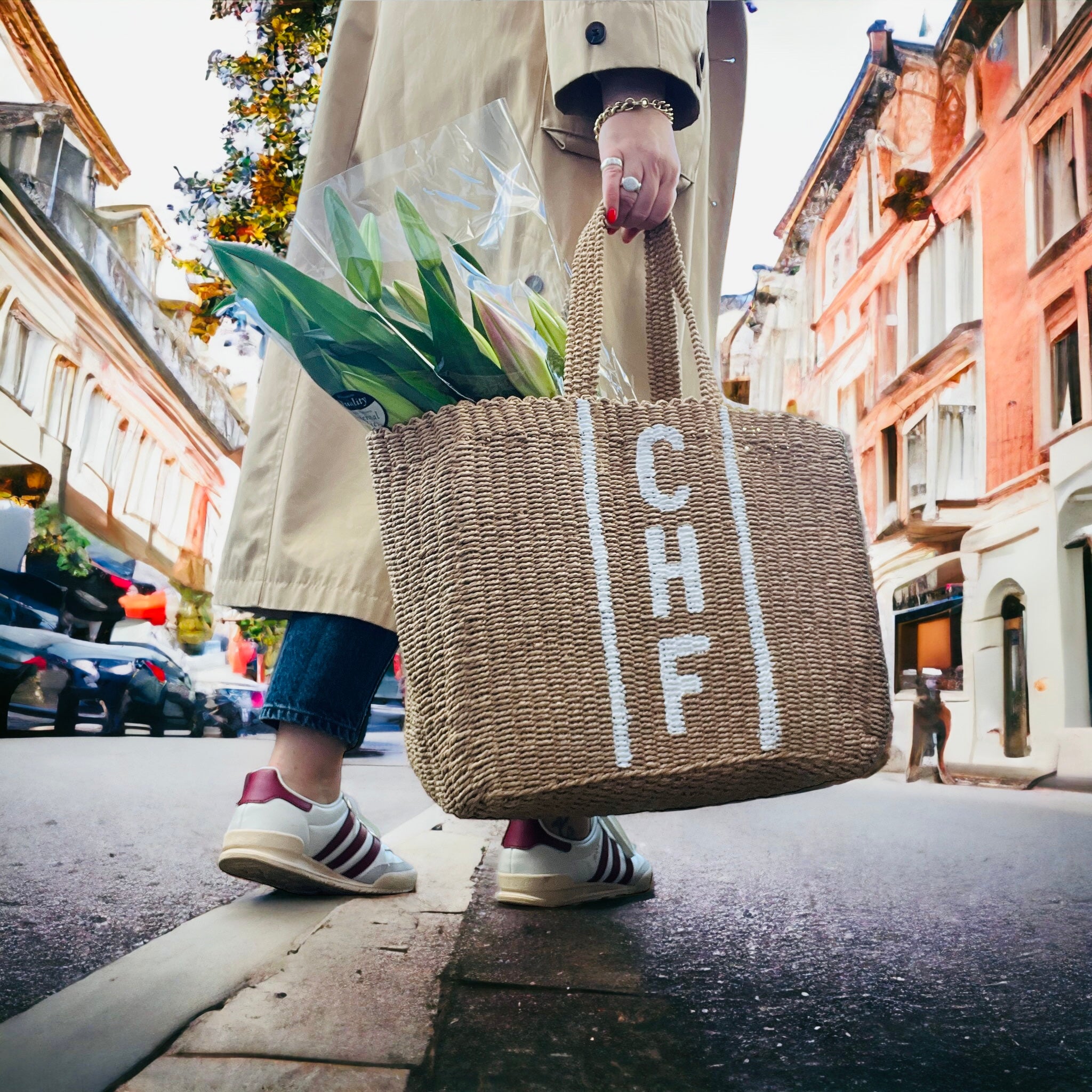 Rattan book bag