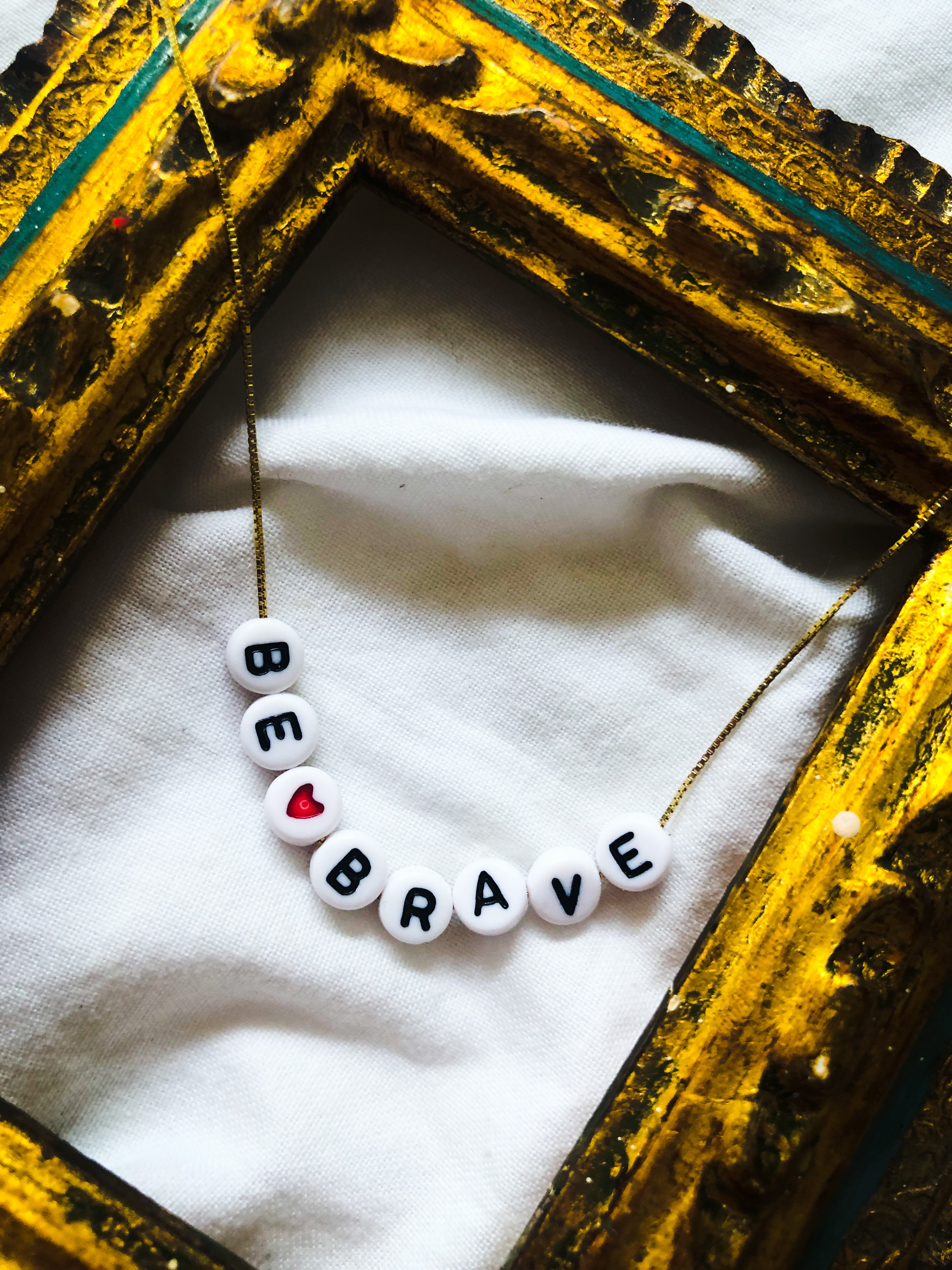 BEADED NAME NECKLACE