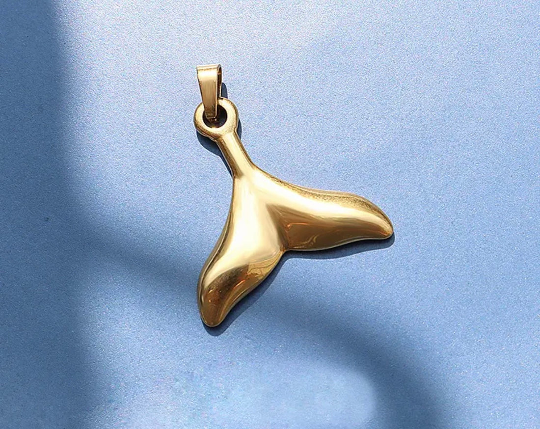 Mermaid or whale tail necklace