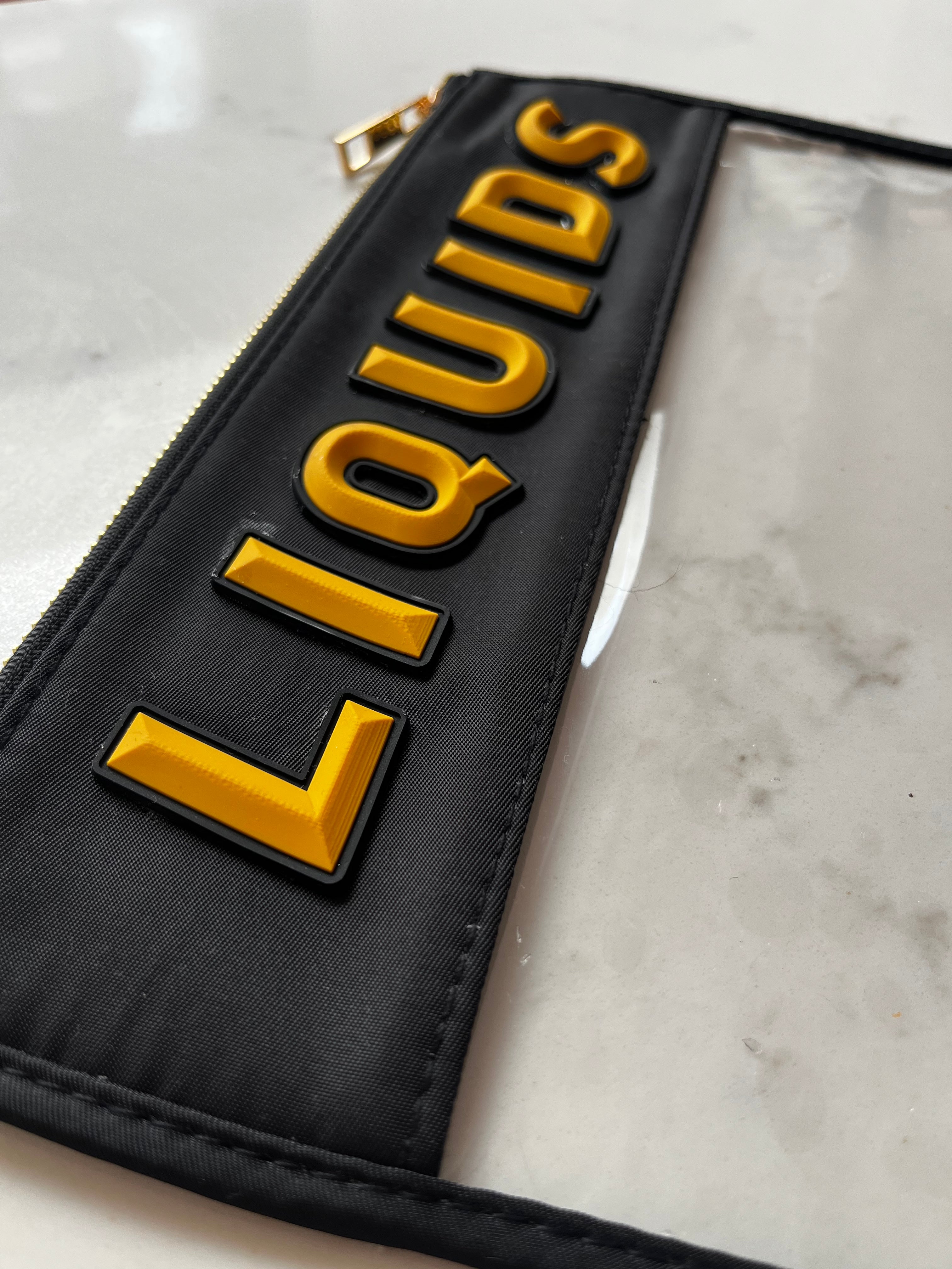 Personalised zip up pouch