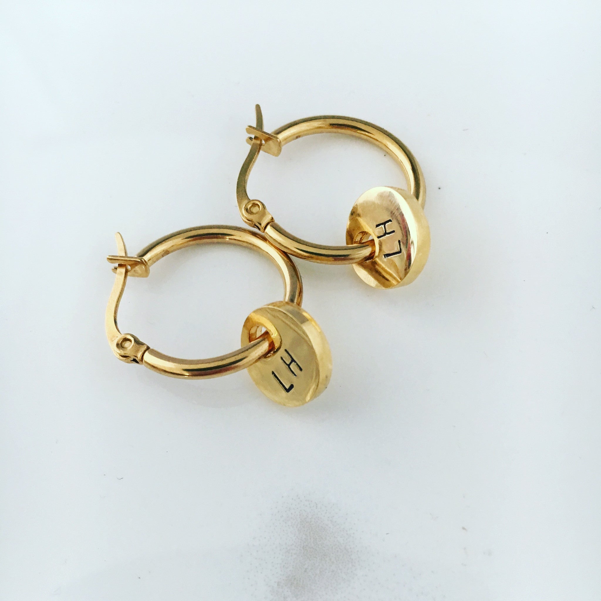 Personalised hoop hot sale earrings