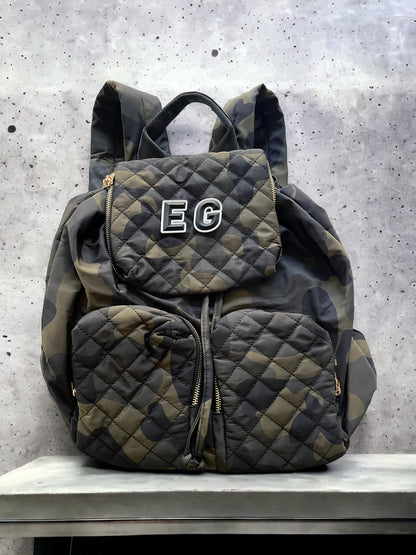 Personalised quilted rucksack