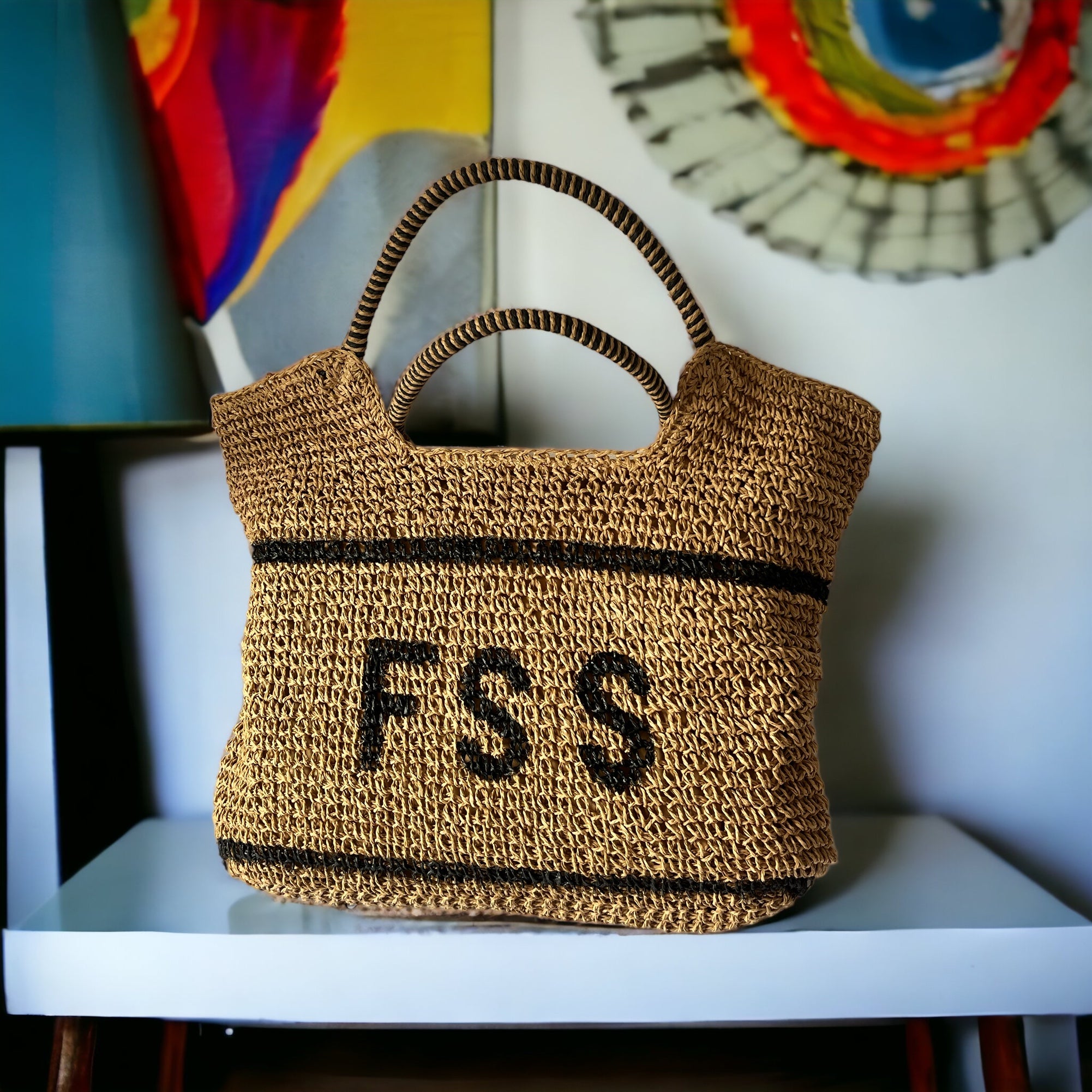 Initial straw sale bag