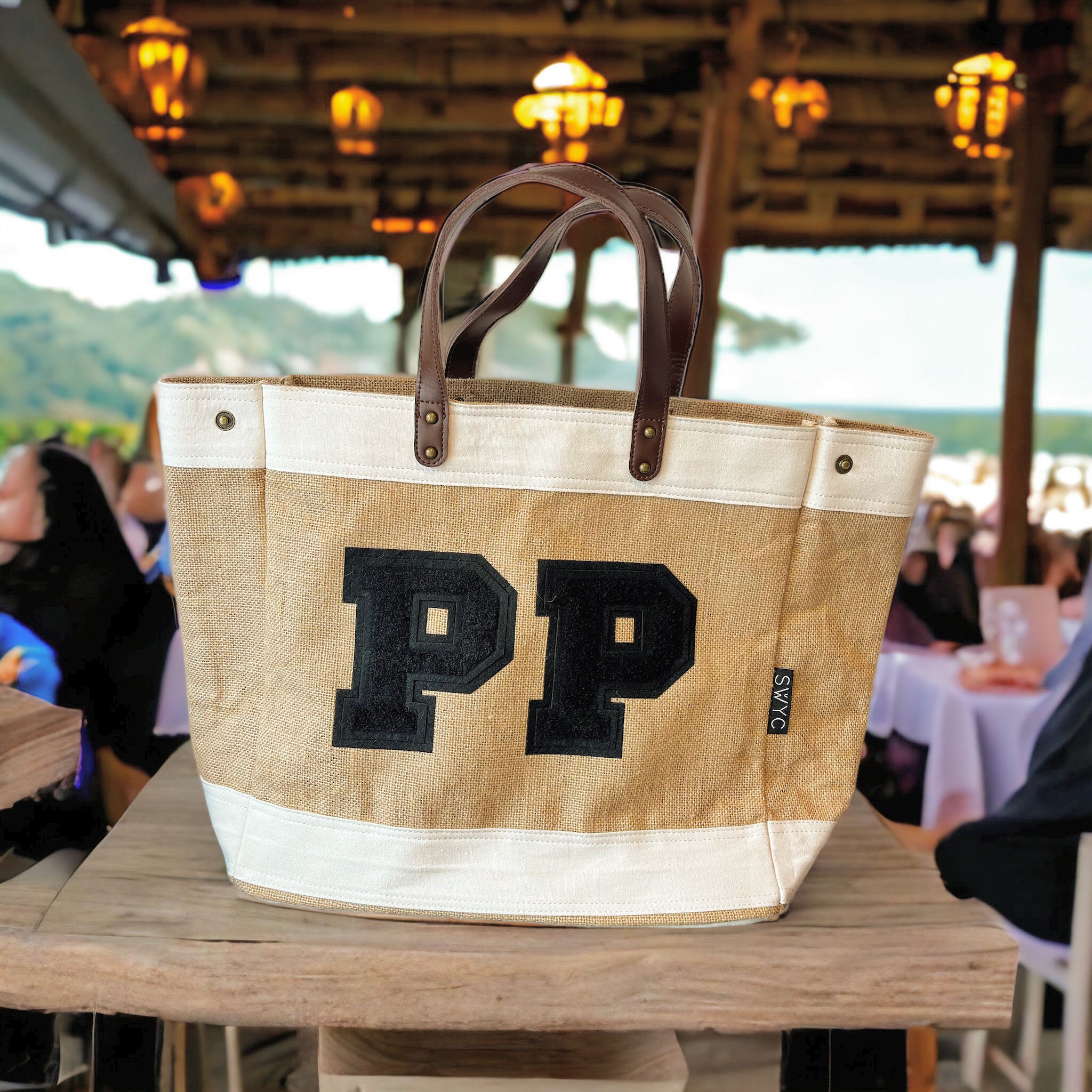 Jute market shopper bag