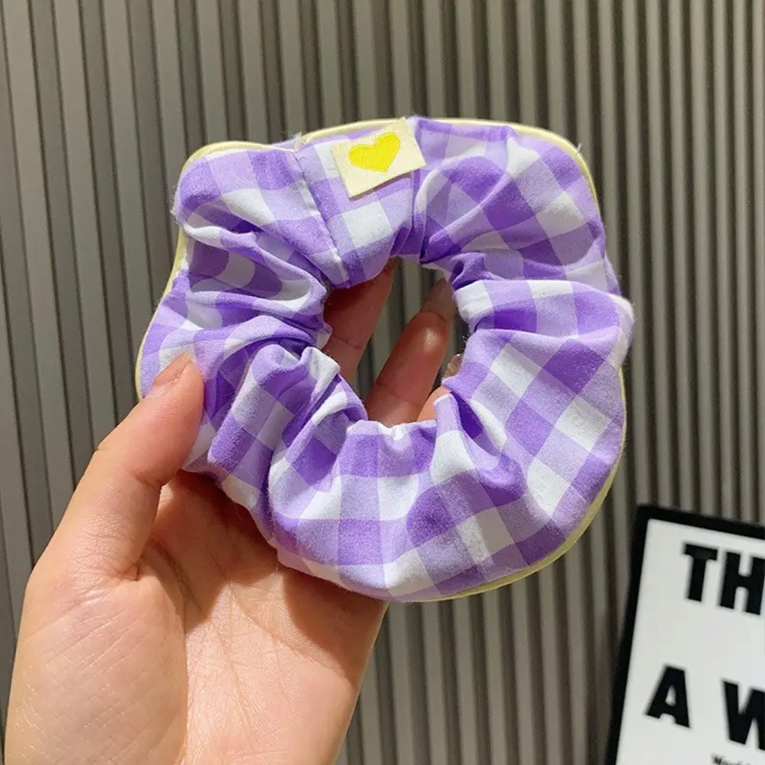 Cotton hair scrunchie