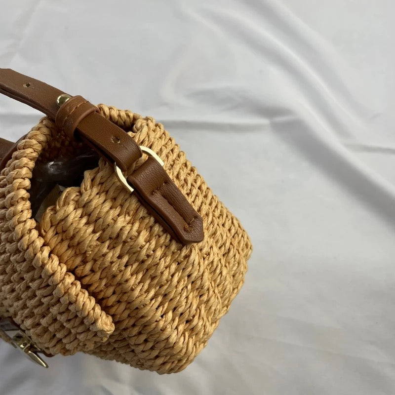 Straw hot sale box purse