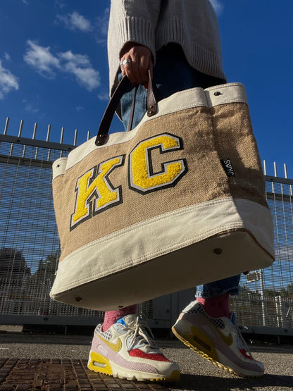 Jute market shopper bag