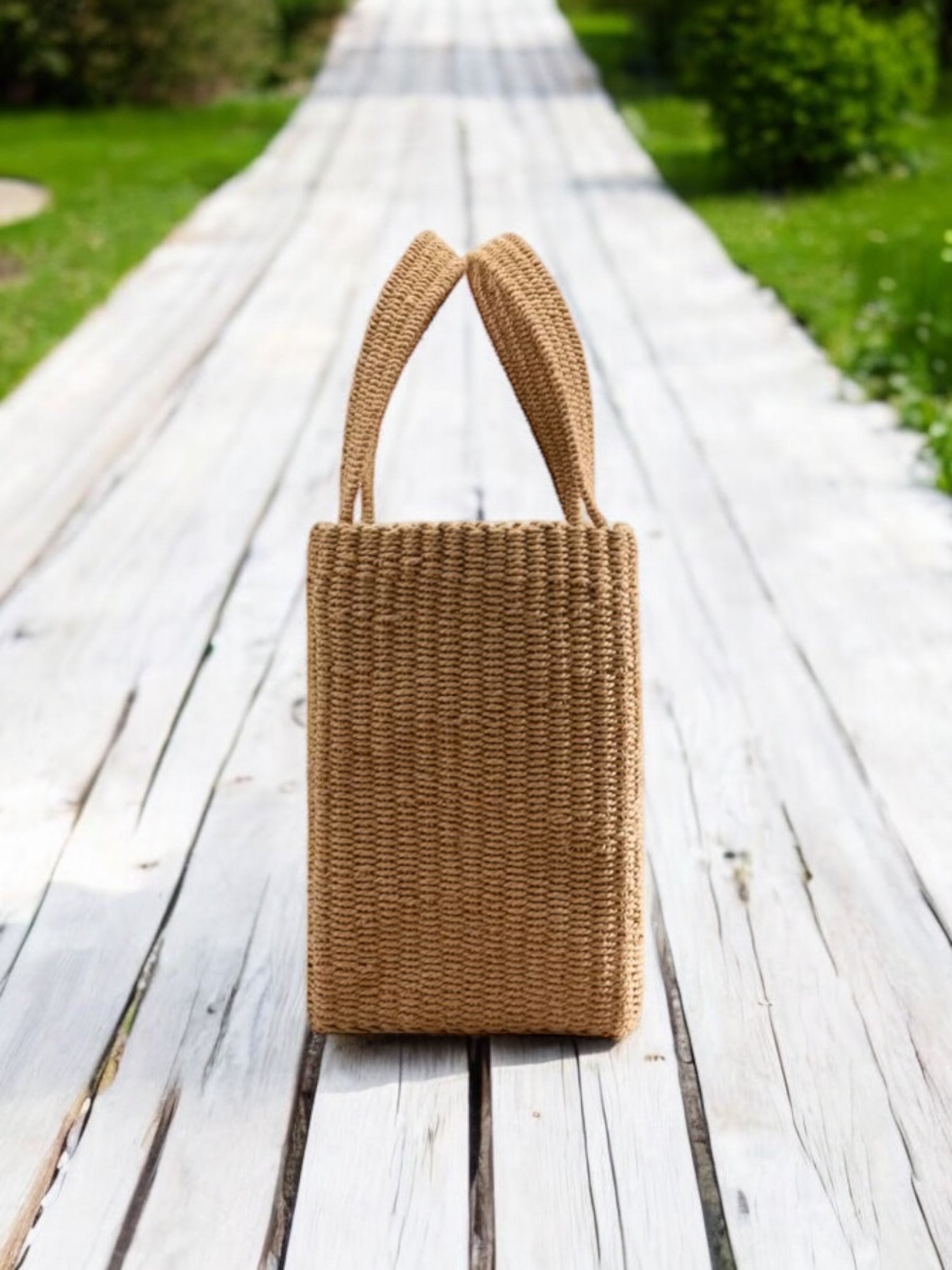 Rattan book bag