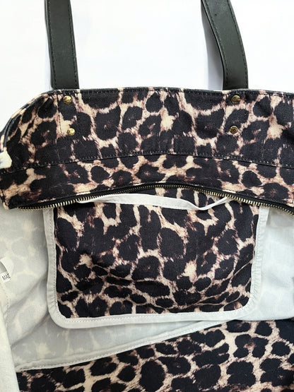 Leopard print shopper bag