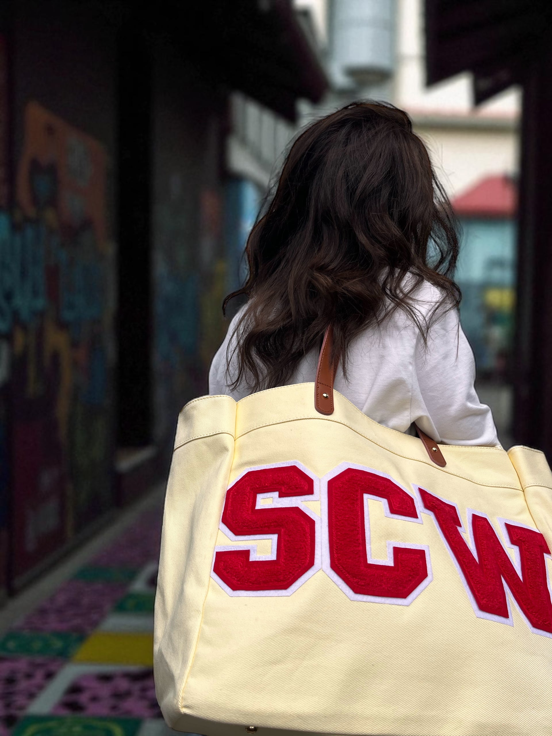 Butter Yellow Canvas Market Shopper Bag – SWYC