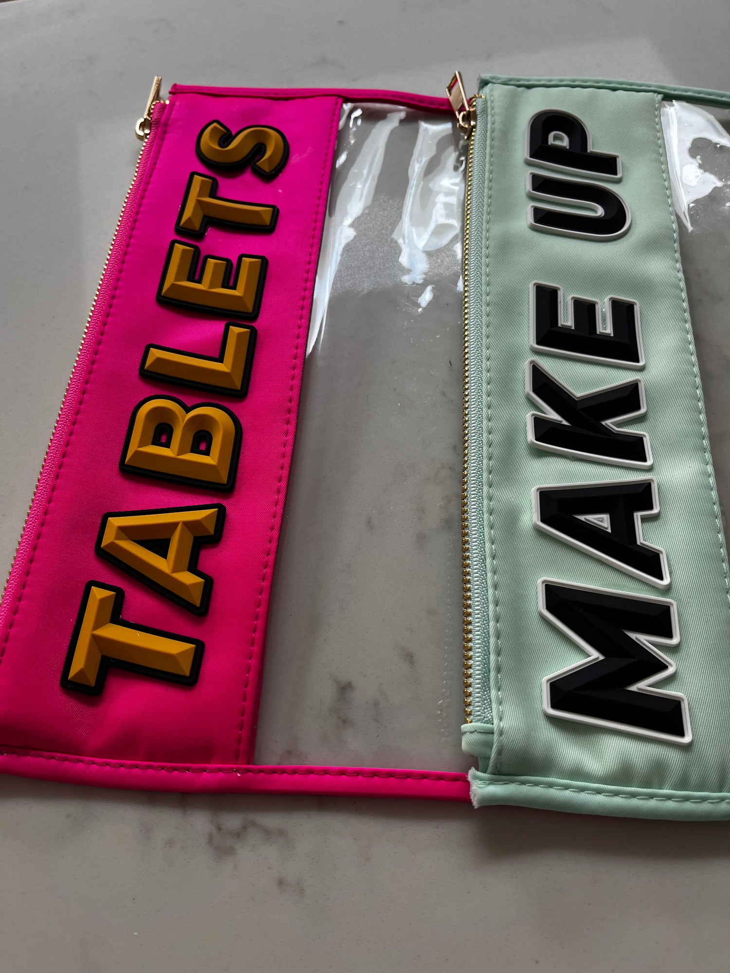 Personalised zip up pouch