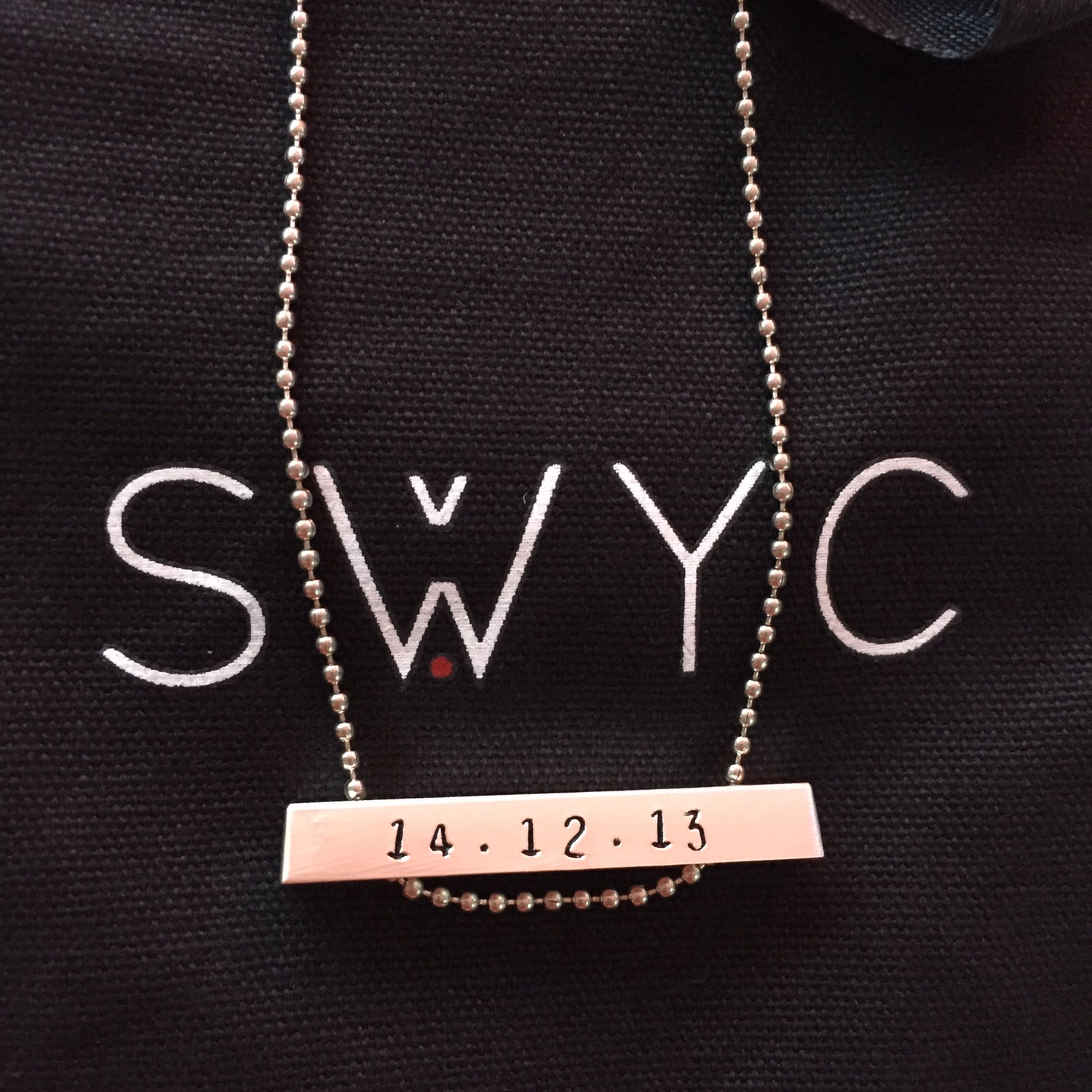 Short 2025 bar necklace