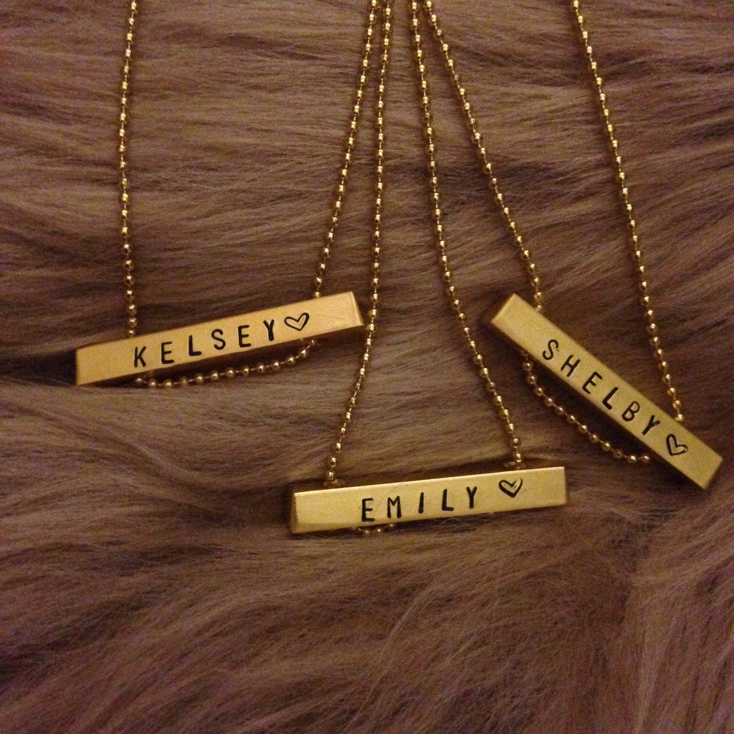 Gold bar necklace arnotts online