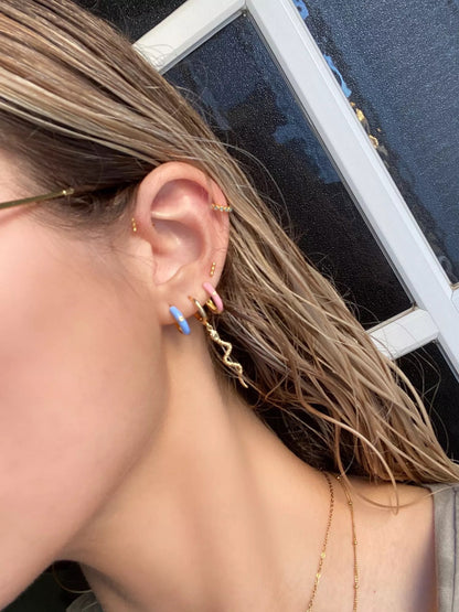 Mini triple ball stud earrings