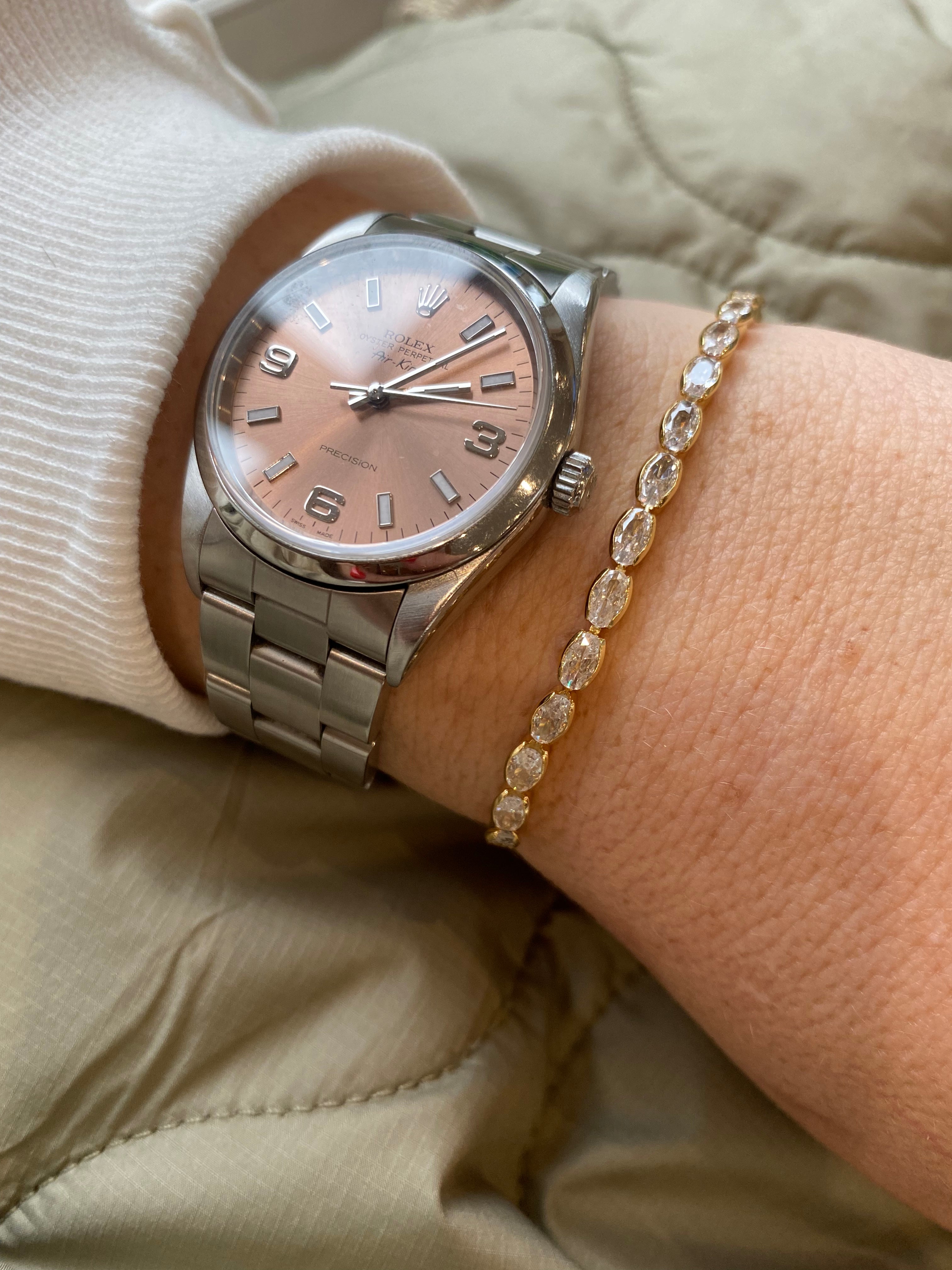 Watch and best sale tennis bracelet